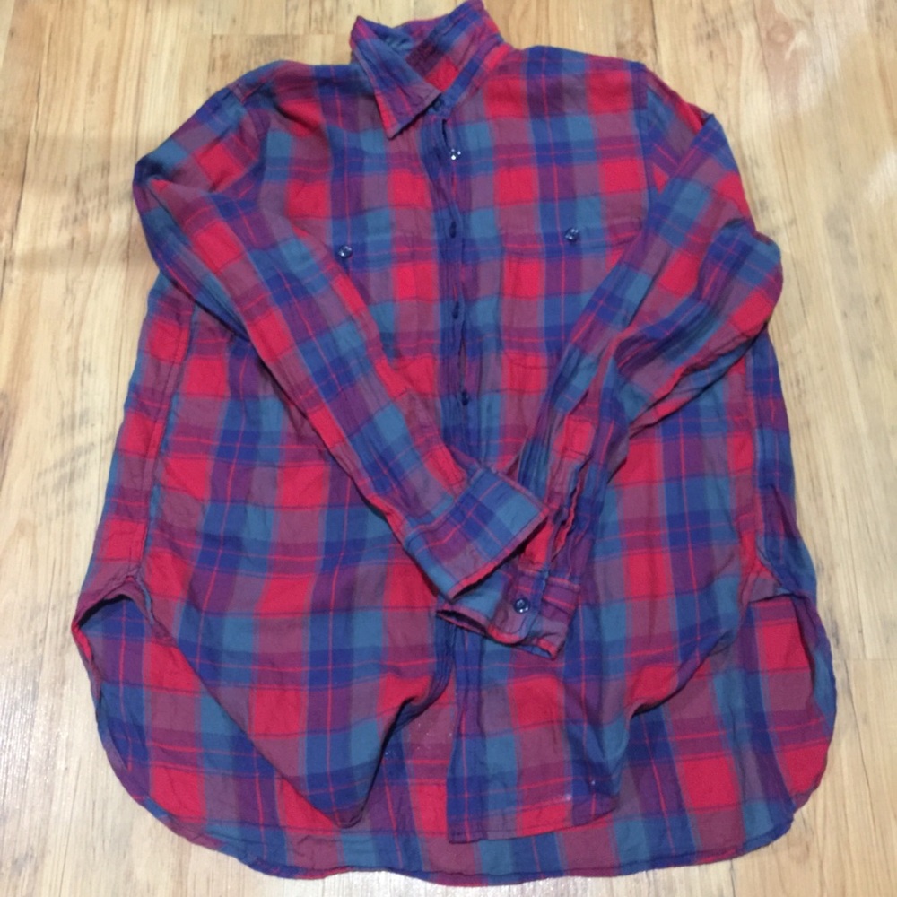 Women’s flannel button down